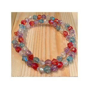 Cotton Candy Inspired Bead Bracelets